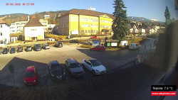 Střed obce Rokytnice nad Jizerou