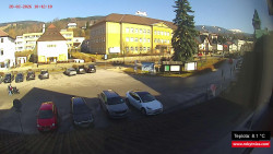 Střed obce Rokytnice nad Jizerou