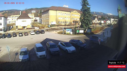 Střed obce Rokytnice nad Jizerou