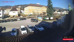 Střed obce Rokytnice nad Jizerou