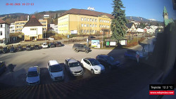 Střed obce Rokytnice nad Jizerou