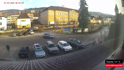 Střed obce Rokytnice nad Jizerou