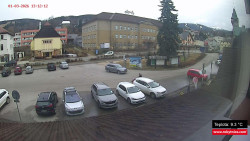 Střed obce Rokytnice nad Jizerou