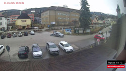 Střed obce Rokytnice nad Jizerou