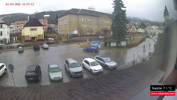 Střed obce Rokytnice nad Jizerou