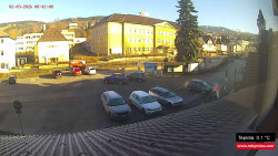 Střed obce Rokytnice nad Jizerou