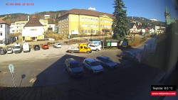 Střed obce Rokytnice nad Jizerou