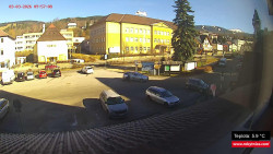 Střed obce Rokytnice nad Jizerou