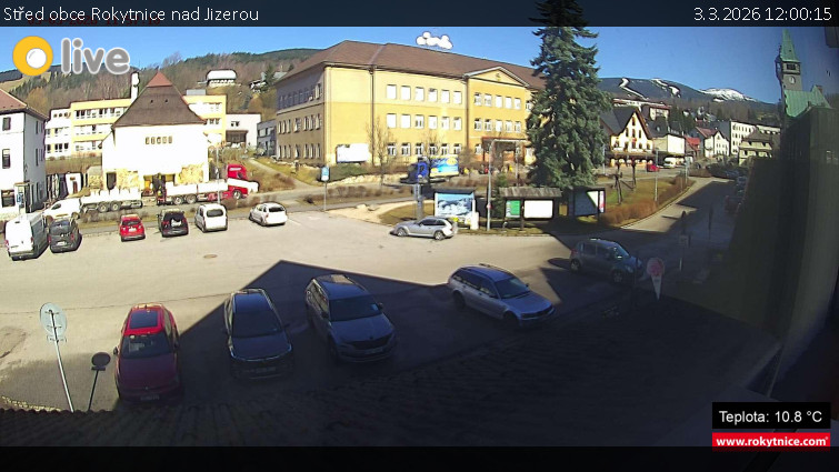 Město Rokytnice nad Jizerou - Střed obce Rokytnice nad Jizerou - 3.3.2026 v 12:00