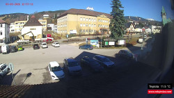 Střed obce Rokytnice nad Jizerou