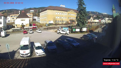 Střed obce Rokytnice nad Jizerou