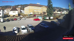 Střed obce Rokytnice nad Jizerou