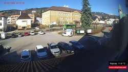 Střed obce Rokytnice nad Jizerou