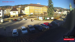 Střed obce Rokytnice nad Jizerou