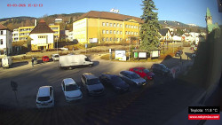 Střed obce Rokytnice nad Jizerou