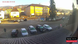 Střed obce Rokytnice nad Jizerou