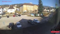 Střed obce Rokytnice nad Jizerou