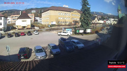 Střed obce Rokytnice nad Jizerou