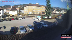 Střed obce Rokytnice nad Jizerou