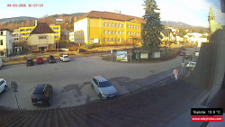 Střed obce Rokytnice nad Jizerou