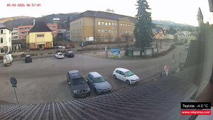 Město Rokytnice nad Jizerou - Střed obce Rokytnice nad Jizerou - 5.3.2026 v 07:00