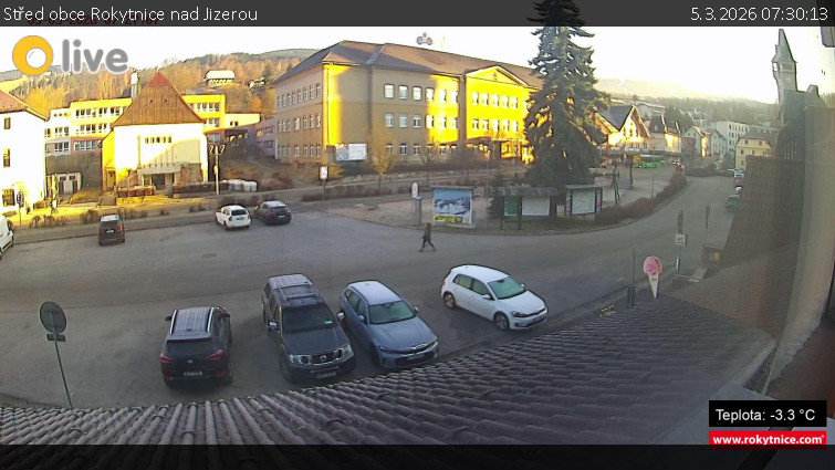 Město Rokytnice nad Jizerou - Střed obce Rokytnice nad Jizerou - 5.3.2026 v 07:30
