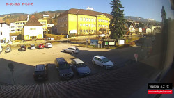 Střed obce Rokytnice nad Jizerou