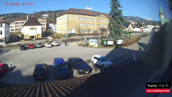 Střed obce Rokytnice nad Jizerou