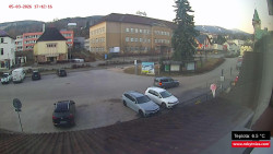 Střed obce Rokytnice nad Jizerou