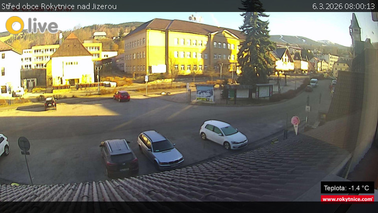 Město Rokytnice nad Jizerou - Střed obce Rokytnice nad Jizerou - 6.3.2026 v 08:00