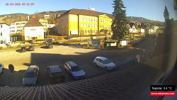 Střed obce Rokytnice nad Jizerou