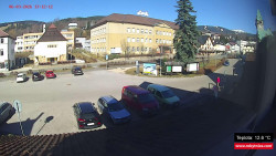 Střed obce Rokytnice nad Jizerou