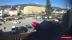 Střed obce Rokytnice nad Jizerou