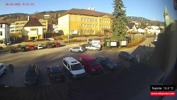 Střed obce Rokytnice nad Jizerou