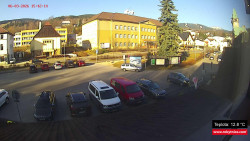 Střed obce Rokytnice nad Jizerou