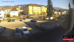 Střed obce Rokytnice nad Jizerou