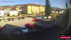 Střed obce Rokytnice nad Jizerou