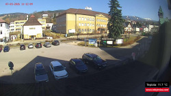 Střed obce Rokytnice nad Jizerou