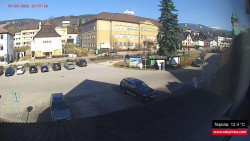 Střed obce Rokytnice nad Jizerou