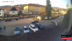 Střed obce Rokytnice nad Jizerou