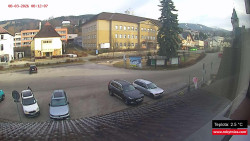 Střed obce Rokytnice nad Jizerou