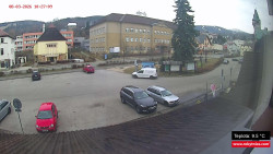 Střed obce Rokytnice nad Jizerou