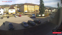 Střed obce Rokytnice nad Jizerou