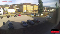 Střed obce Rokytnice nad Jizerou