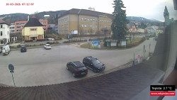 Střed obce Rokytnice nad Jizerou