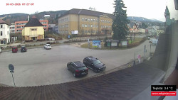 Střed obce Rokytnice nad Jizerou