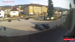 Střed obce Rokytnice nad Jizerou