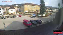 Střed obce Rokytnice nad Jizerou