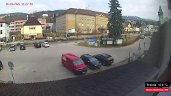 Střed obce Rokytnice nad Jizerou