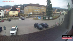 Střed obce Rokytnice nad Jizerou